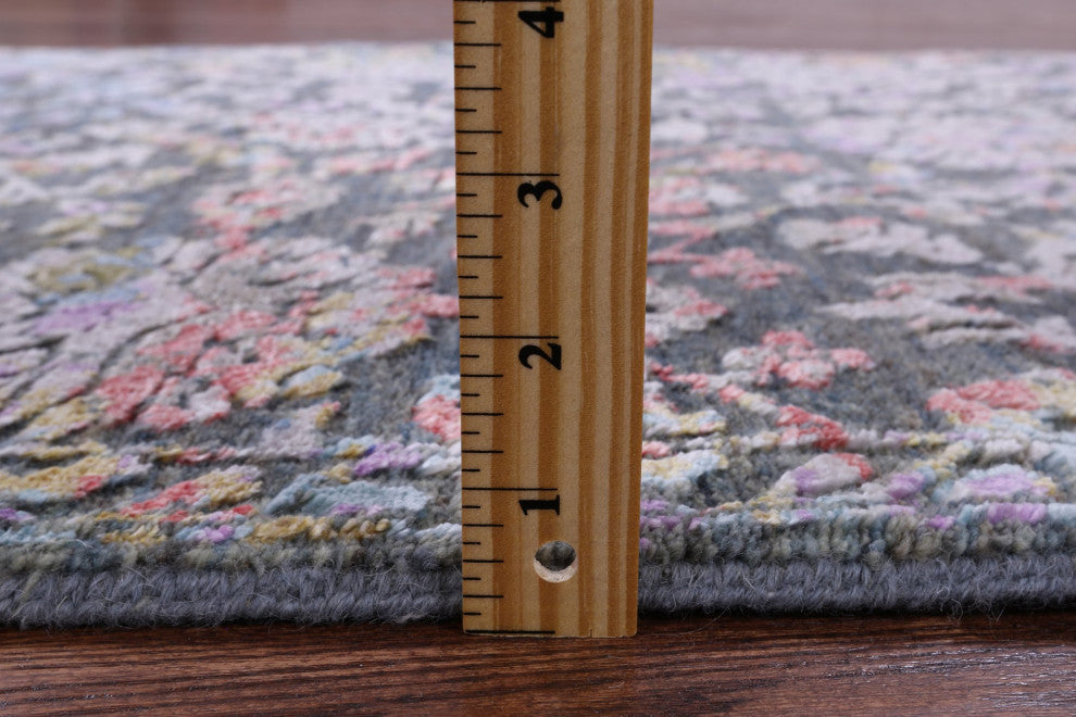 3' 0" X 5' 2" Persian Wool and Silk Handmade Rug Q7076