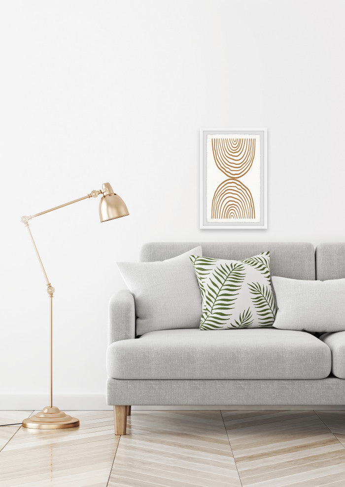 "Circles Meet" Framed Painting Print, 12x18