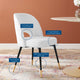 Rouse Performance Velvet Dining Side Chairs Set of 2 White
