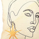 Set of 4 White Printed Art Pillow Covers