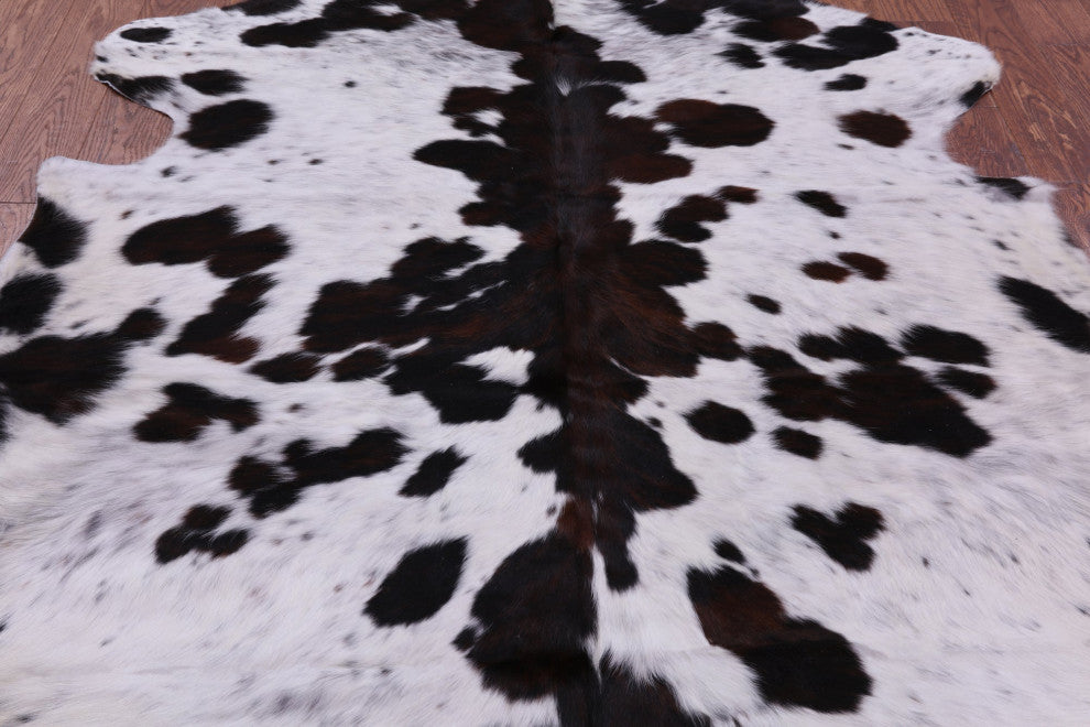 Organic Natural Hair-On Cowhide Area Rug 6' 6" X 5' 10" C1663
