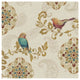"Bird Rainbow IIA" Digital Paper Print by Daphne Brissonnet, 32"x32"