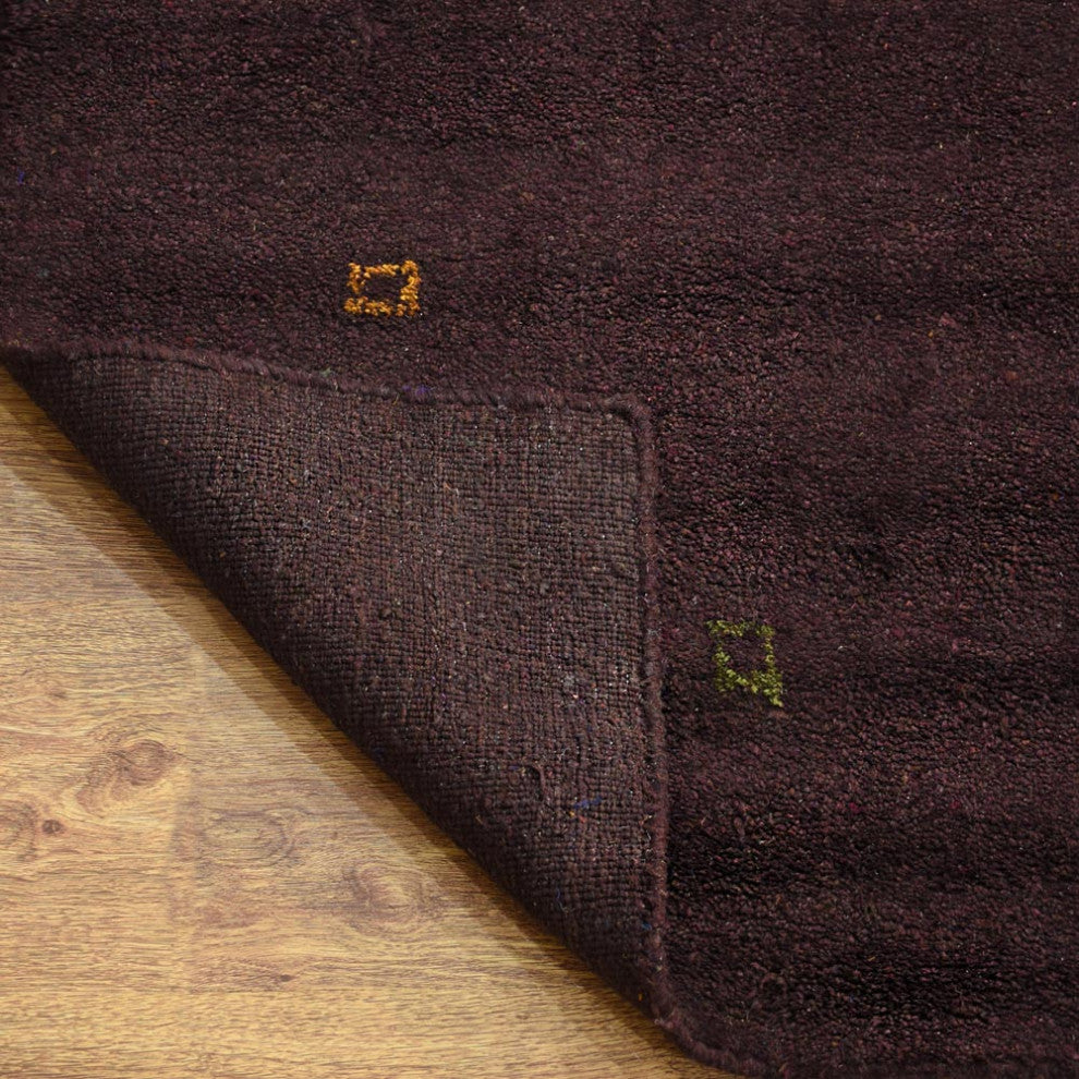 HAND KNOTTED LOOM SILK ECO-FRIENDLY AREA RUG-8'x10',Rectangle,Brown,Contemporary