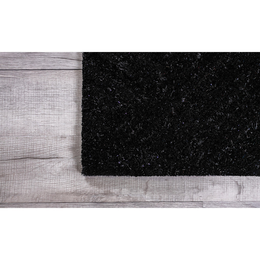 5 x 7 Black Geometric Illusion Area Rug