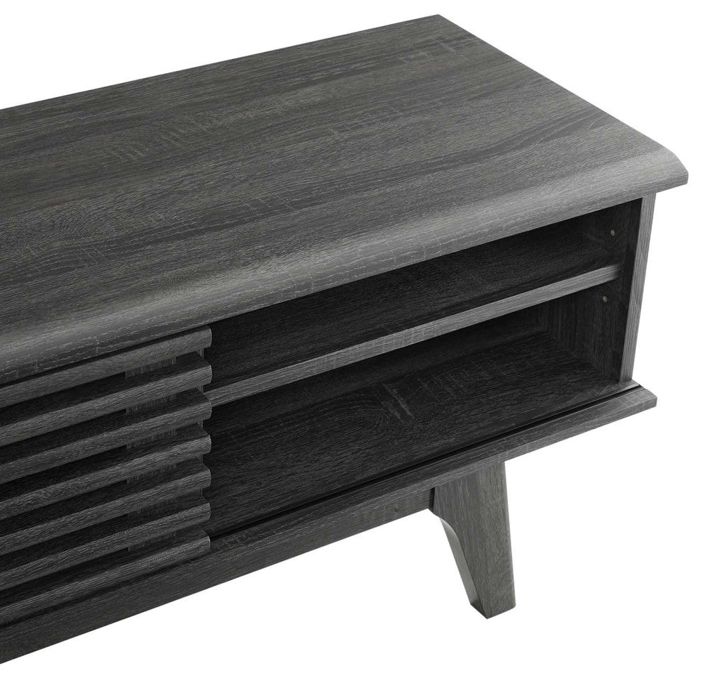 Render 70" Entertainment Center TV Stand, Charcoal
