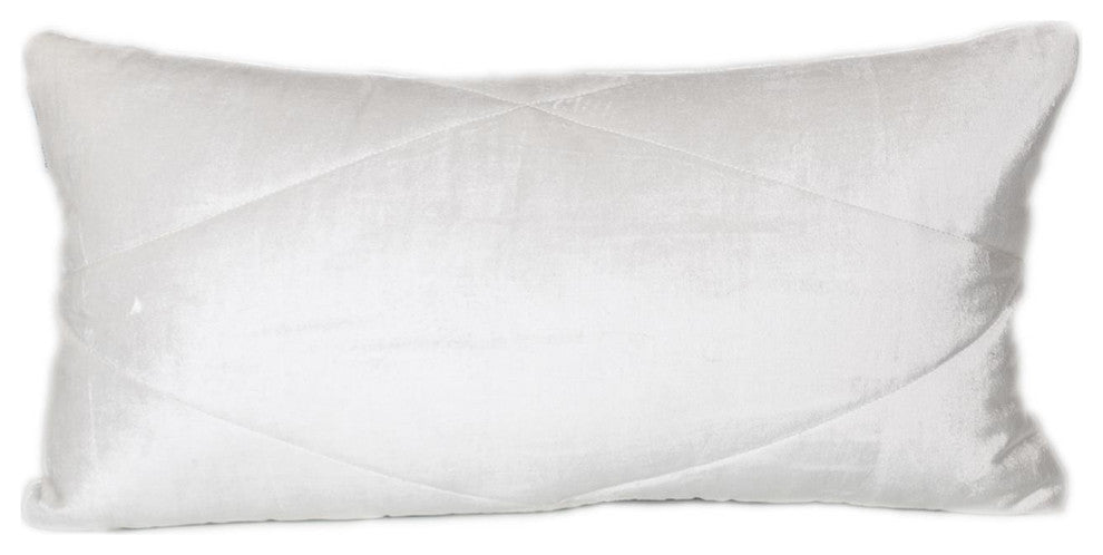 Parkland Collection Koko White Throw Pillow, Rectangle
