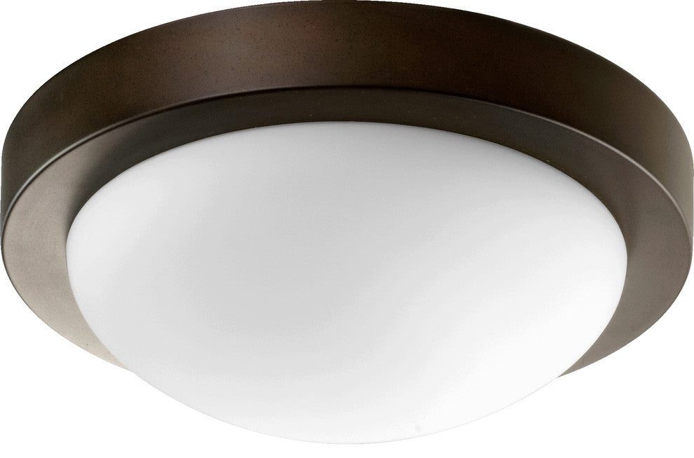 Gu24 11" Ceiling Flush Mount, Oiled Bronze