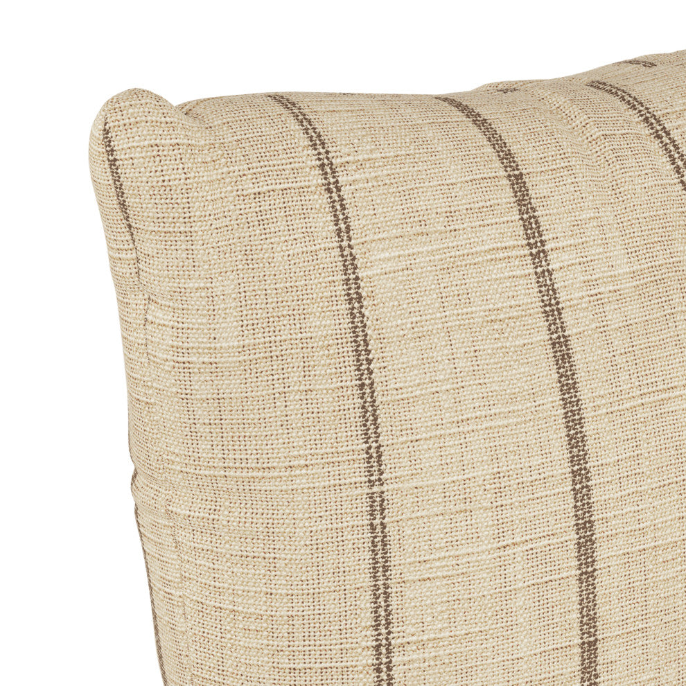 18" Decorative Pillow Polyester Insert, Fritz Charcoal