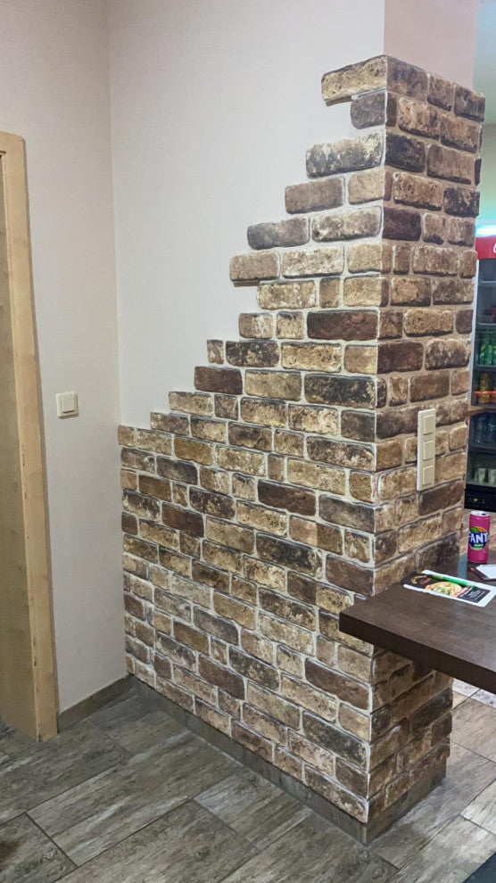 Faux Brick 3D Wall Panels, Light Brown, Sample 10x10"