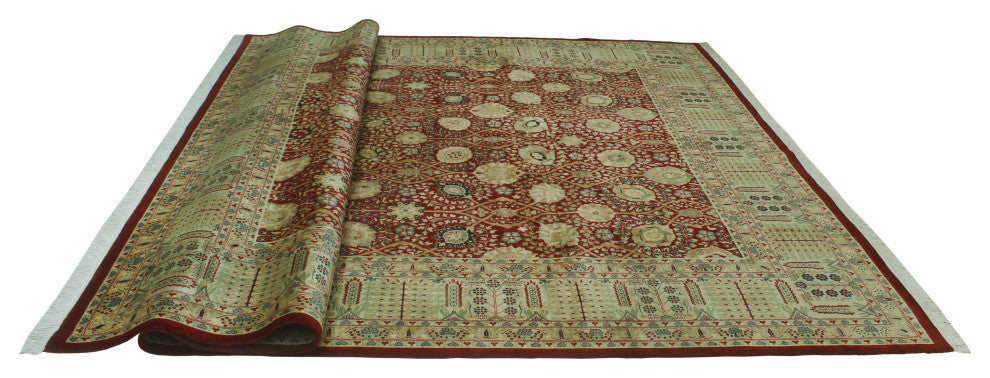 Pak-Persian Kobra Burgundy/Gray Rug, 8'10x11'9