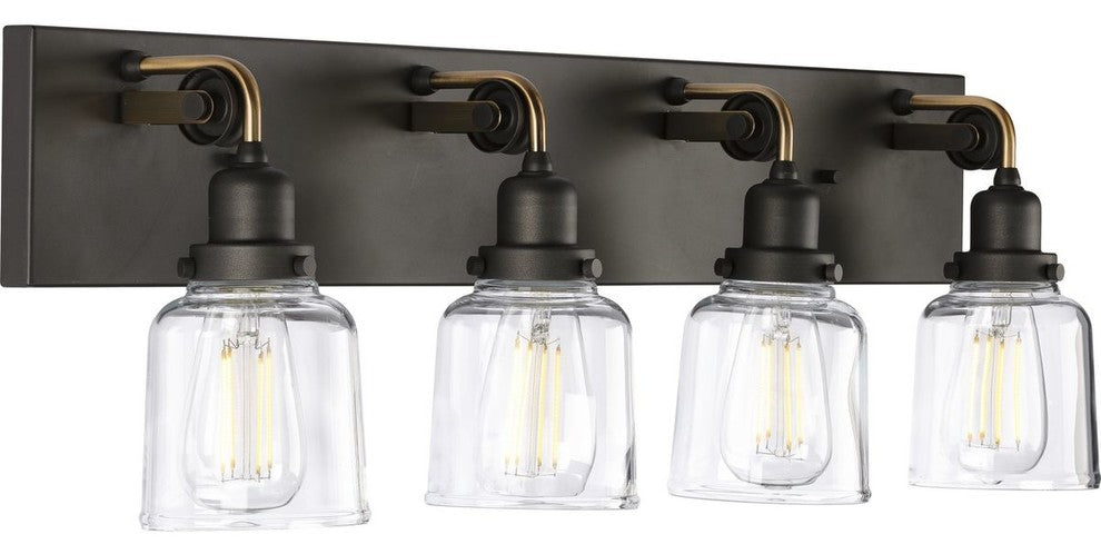 Rushton Collection 4-Light Bath and Vanity, Graphite