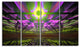 Fractal Cosmic Apocalypse, Abstract Art on Canvas, 48"x28", 4 Panels