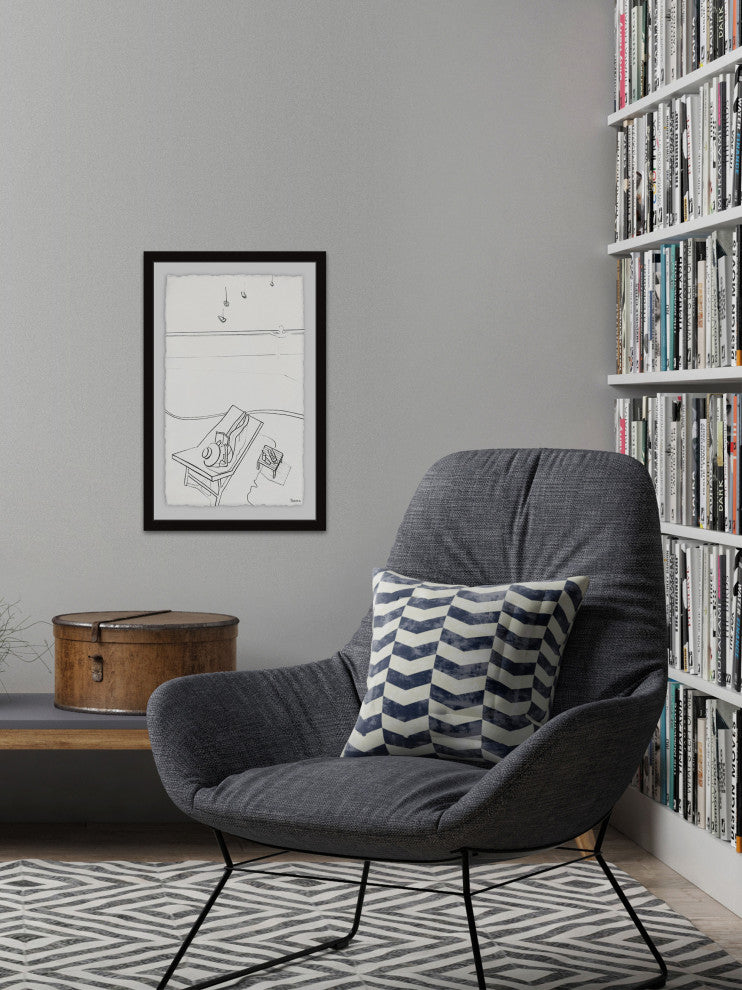 "Read and Chill" Framed Painting Print, 16"x24"