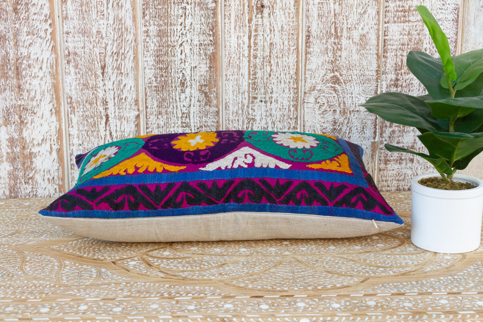 Darisa Nurata Suzani Lumbar Pillow