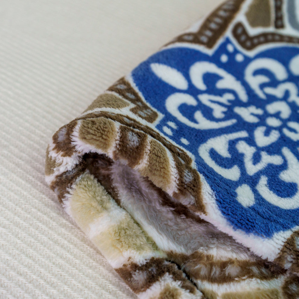 Risa Throw Blanket, Moonlight Blue