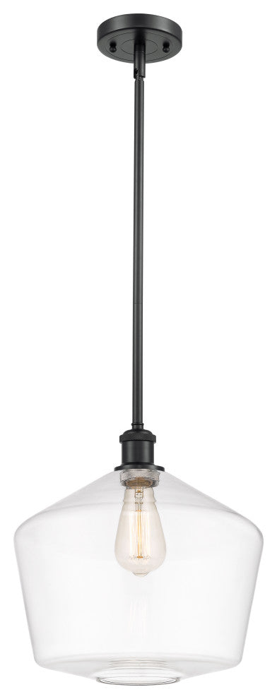 Innovations 516-1S-BK-G652-12-LED 1-Light Mini Pendant, Matte Black