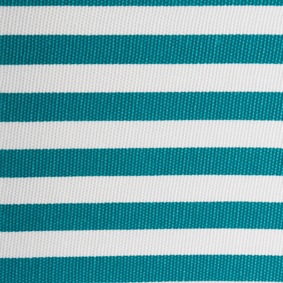 DII Polyester Cube Pinstripe Teal Square