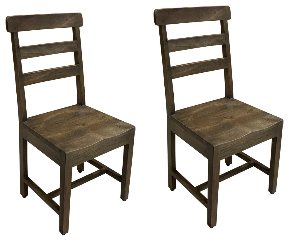 Marlen Dining Chair, Set of 2, Dark Walnut