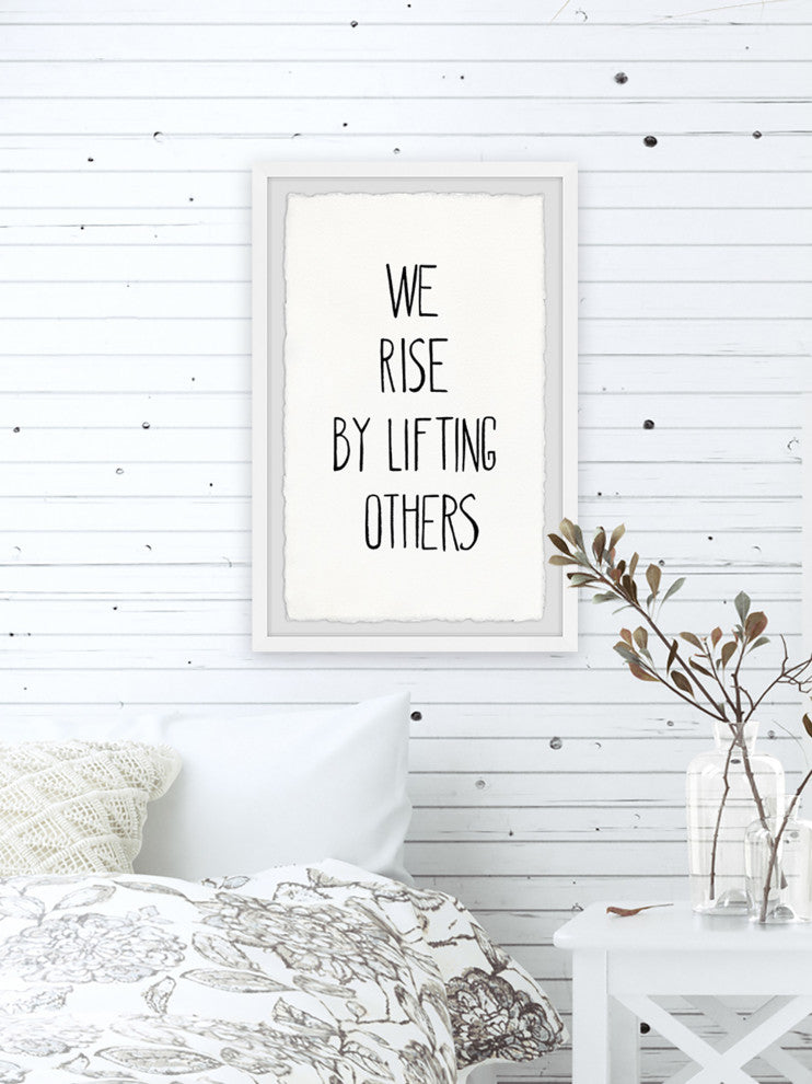 "Rise by Lifting Others" Framed Painting Print, 30x45