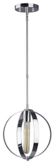 1 Light Mini Pendant, Chrome