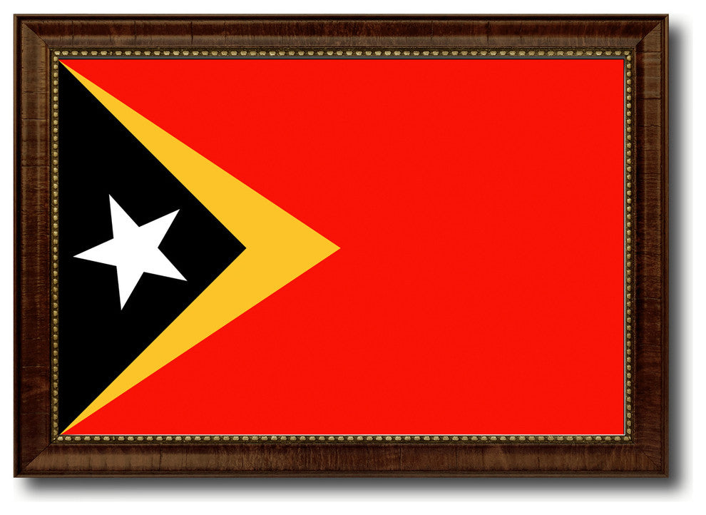 East Timor Country Flag Canvas Print, 27"x39"