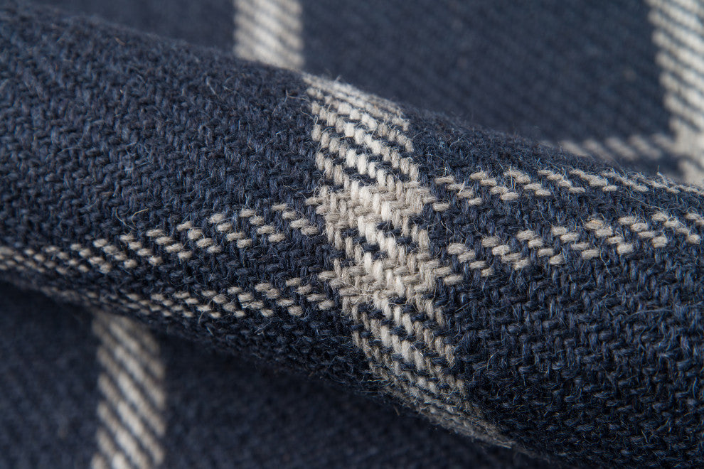 Erin Gates by Momeni Marlborough Dover Hand Woven Wool Area Rug, Navy, 2'x3'