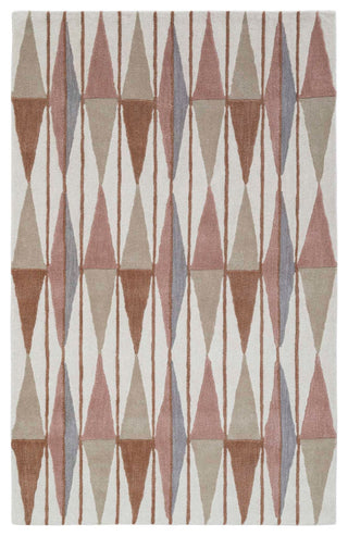 Retro Verve Area Rug, Rust, 5'x8'