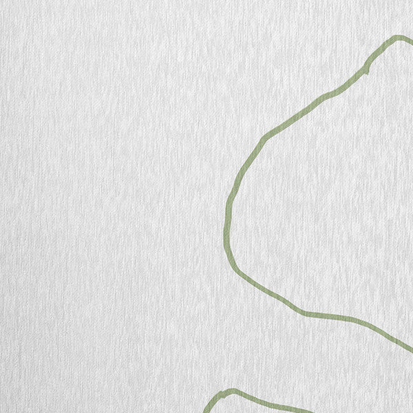 Petal Lines Spring Chenille Rug, Green/White, 5'x7'