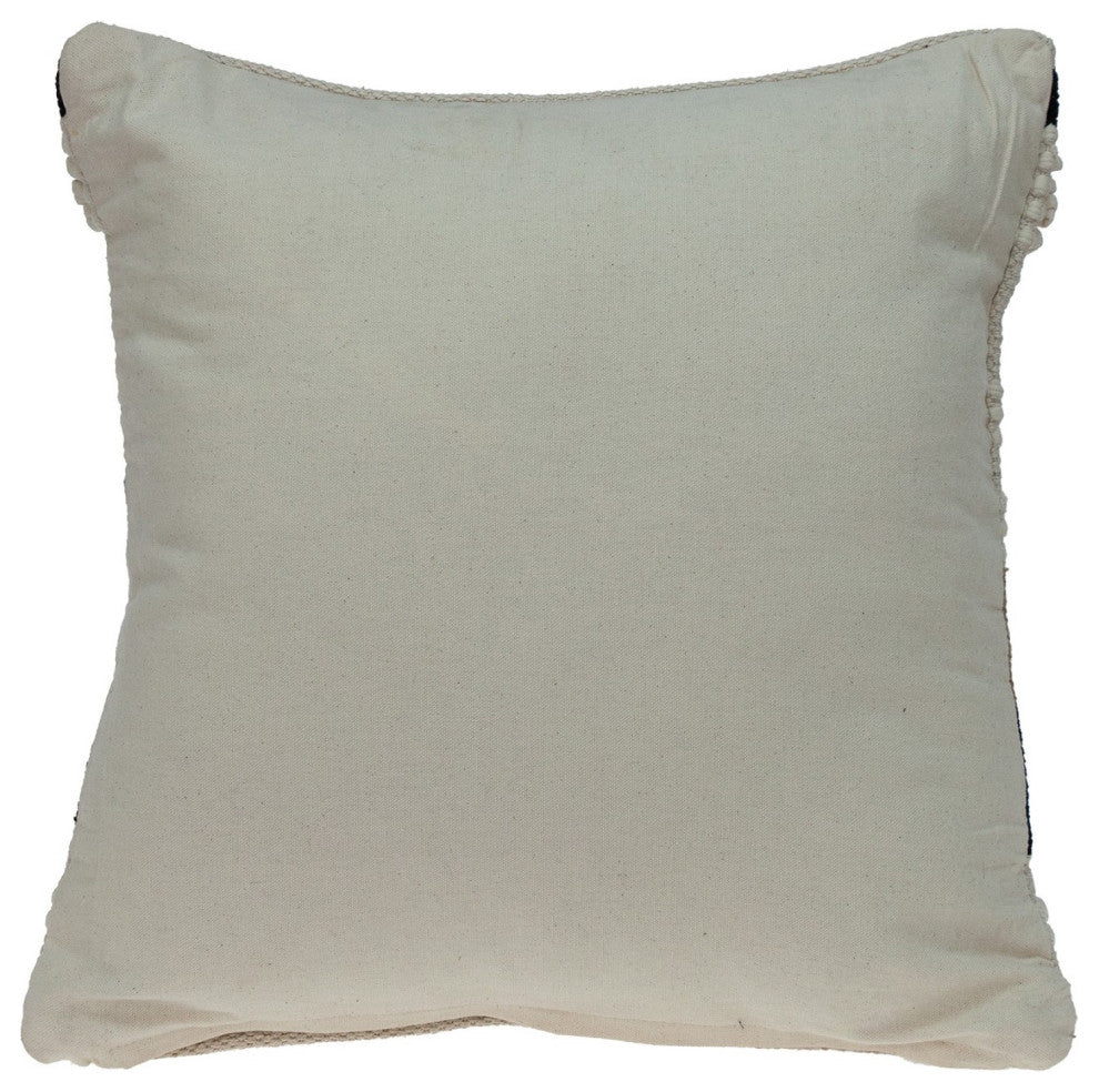 Natural Woven Bohemian Throw Pillow