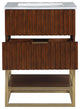 Monad Bathroom Vanity, Walnut, 24" Wide