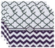 Express Line Geometric Print Placement, Larkspur, Set of 4