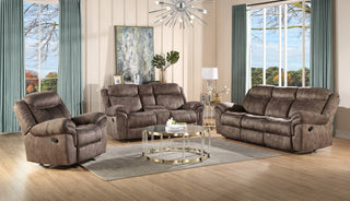 ACME Zubaida Sofa With USB Dock and Console, 2-Tone Chocolate Velvet