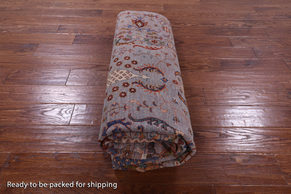 Hand-Knotted Persian Tabriz Wool Rug 6' 5" X 10' 0" Q9705