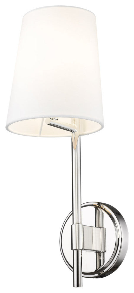 Zlite 816-1S-PN 1-Light Wall Sconce, White