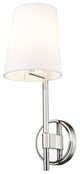 Zlite 816-1S-PN 1-Light Wall Sconce, White