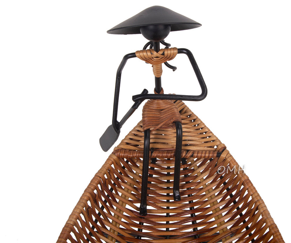 Asian Style Tranquility Boat Basket