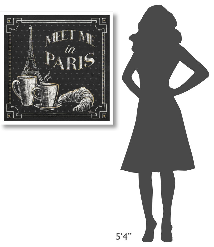 "Vive Paris VIII" Digital Paper Print by Janelle Penner, 32"x32"