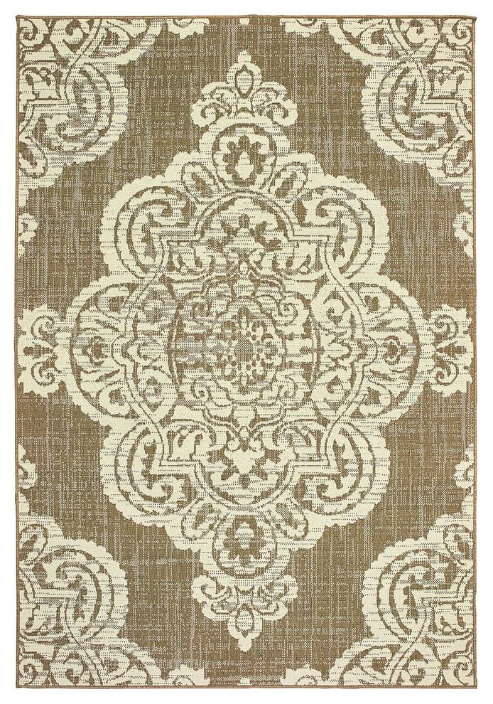 Marina 5929J, Tan/Ivory, 7'10"x7'10"