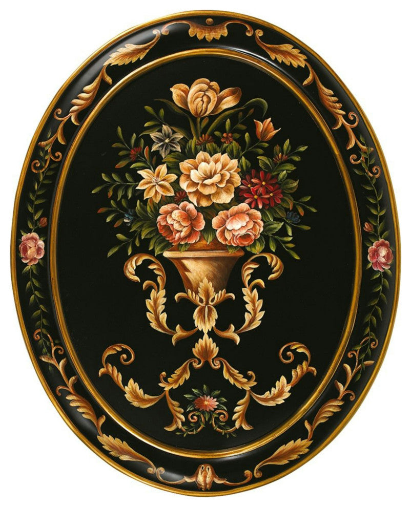 Italian Garden Trompe I'Oeil Wall Lunette