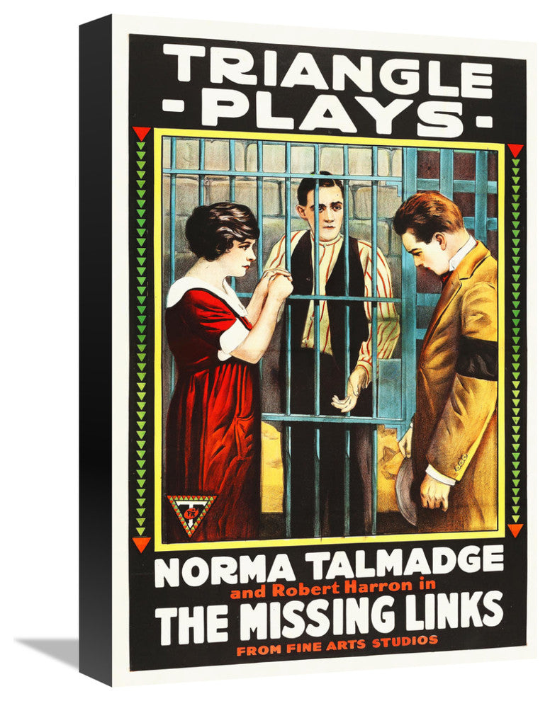 "The Missing Links" Stretched Canvas Giclee by Hollywood Photo Archive, 12x18"