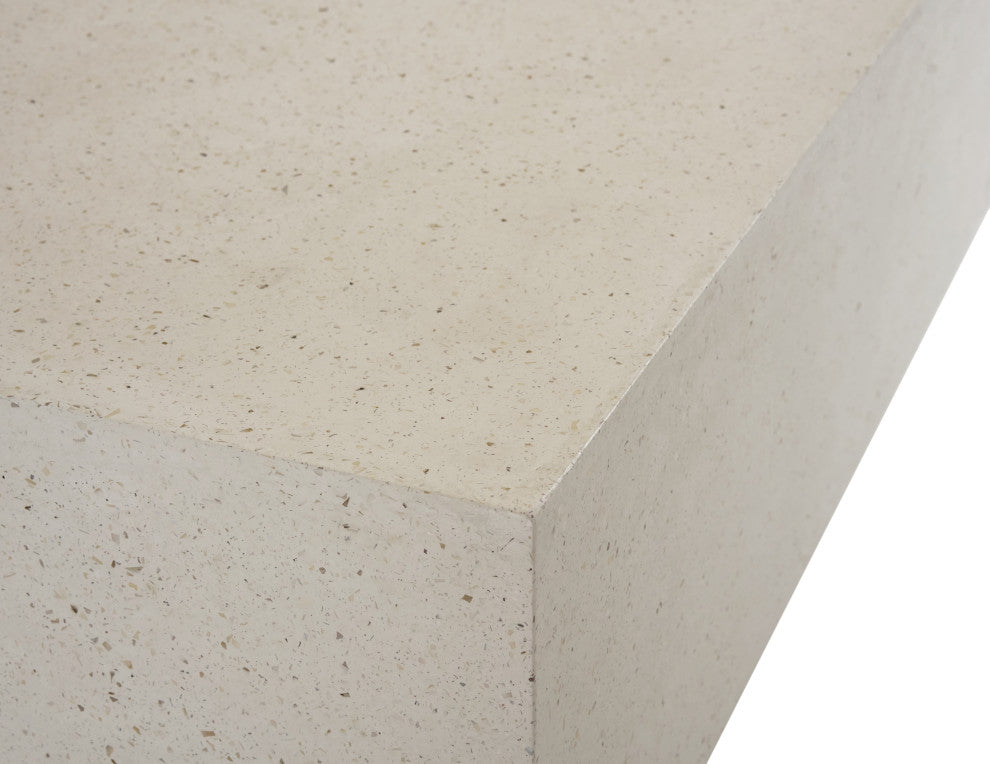 Modrest Fresno Modern Terrazzo Concrete Coffee Table