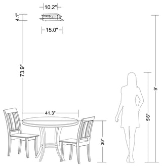 Lynn Chrome 2-light Square Frosted Glass Flush Mount Ceiling Light