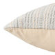 Velika Striped Light Blue/ Cream Pillow, 24"x24", Down Fill