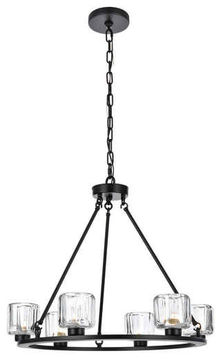 Home Living 26" Chandelier, Black