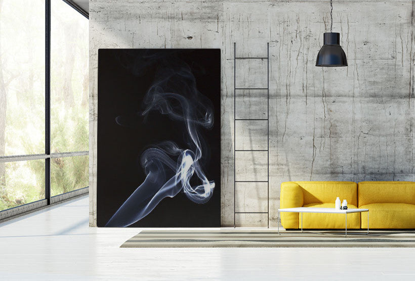 "Steel Smoked and Grey" Fine Art Giant Canvas Print, 48"x72"