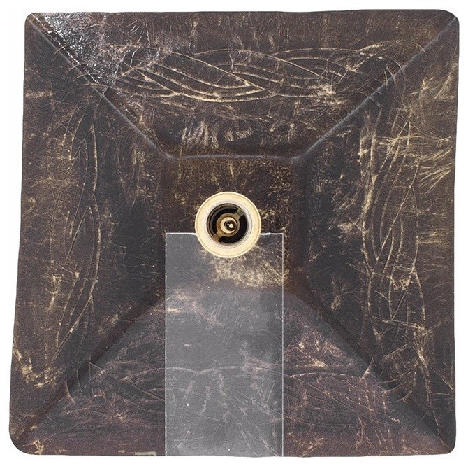 Foil Undertone Glass Vessel Sink, Gold