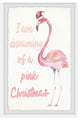 "Dreaming of a Pink Christmas" Framed Painting Print, 20x30