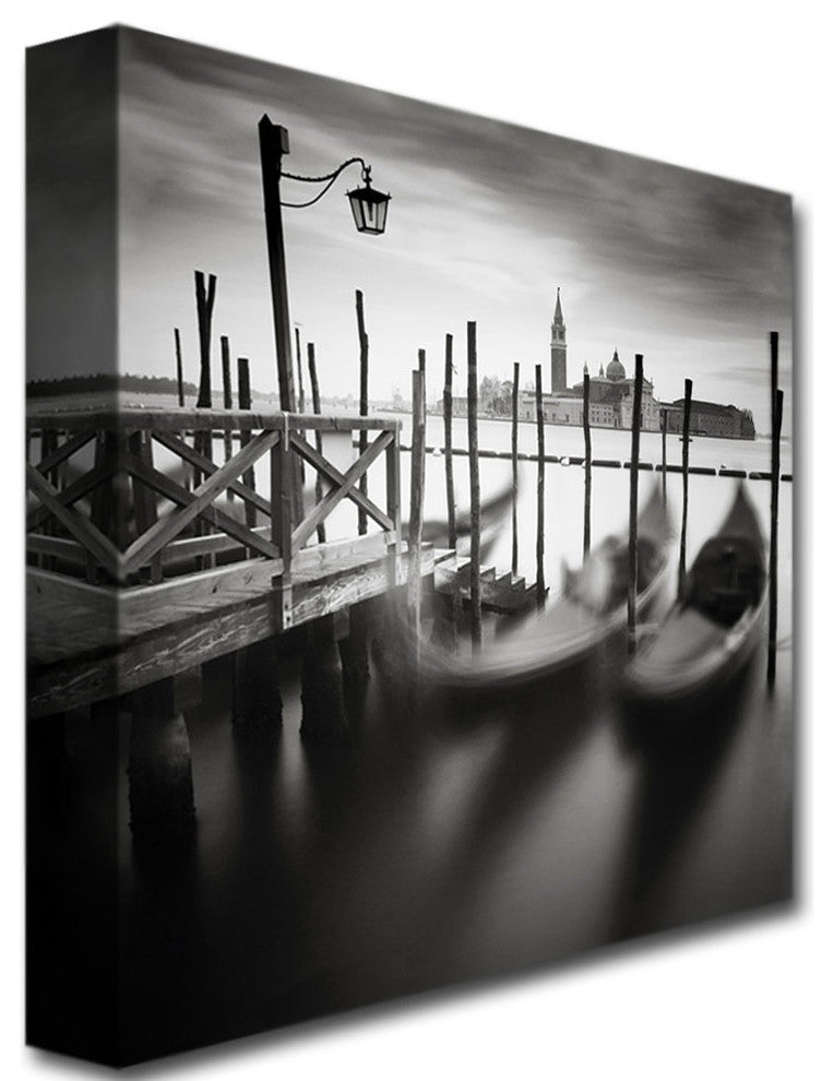 'Venice Gondolas' Canvas Art by Nina Papiorek