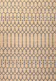 Ourika Moroccan Geometric Indoor/Outdoor Rug, Beige/Navy, 3x5