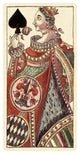 "Queen of Spades (Bauern Hochzeit Deck)" Paper Art, 20"x38"